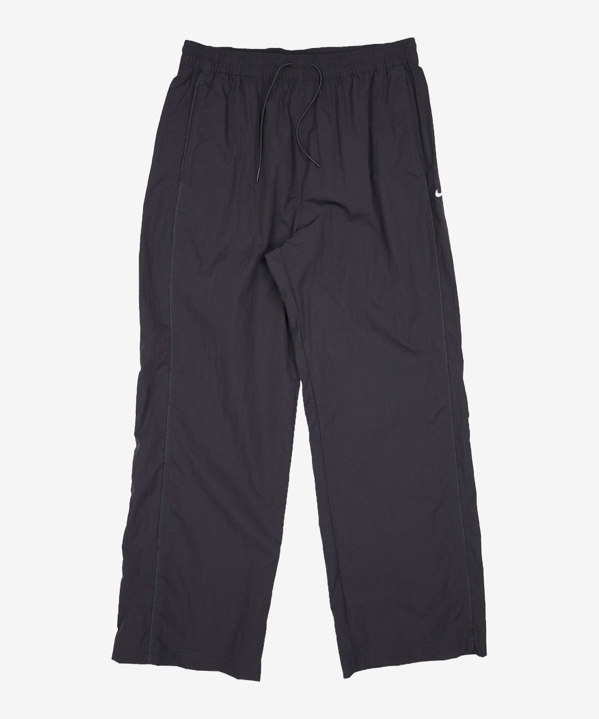 나이키(NIKE) 윈드러너 하이웨이스트 우븐 오픈 헴 팬츠 W - 블랙:화이트 / FV7656-010 XL