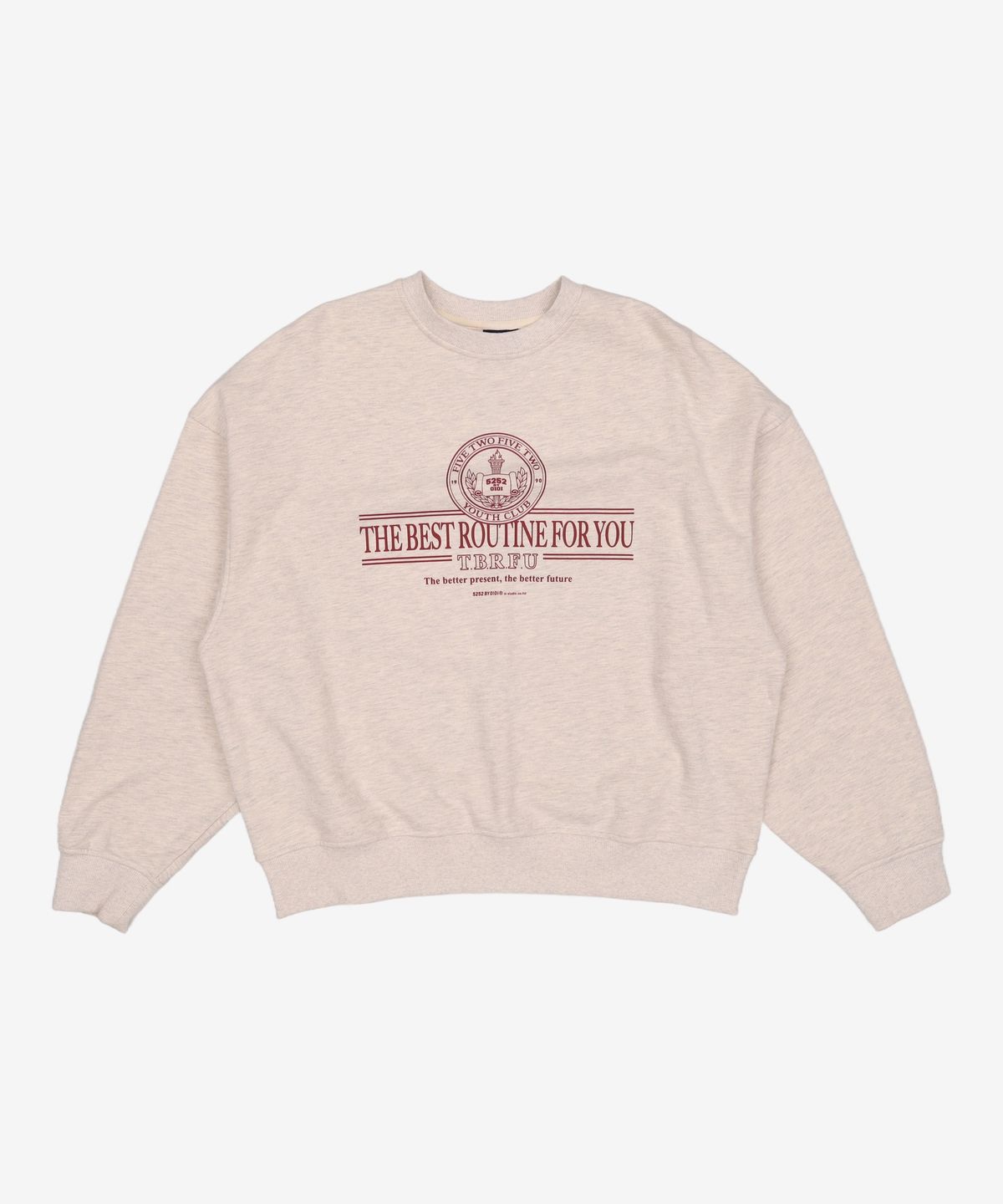 오아이오아이 컬렉션(OIOI COLLECTION) T.B.R.F.U SWEATSHIRT [OATMEAL] L