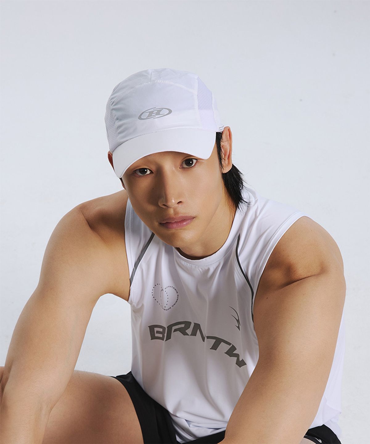 본투윈(BORN TO WIN) RUNNING CAMP CAP [WHITE]