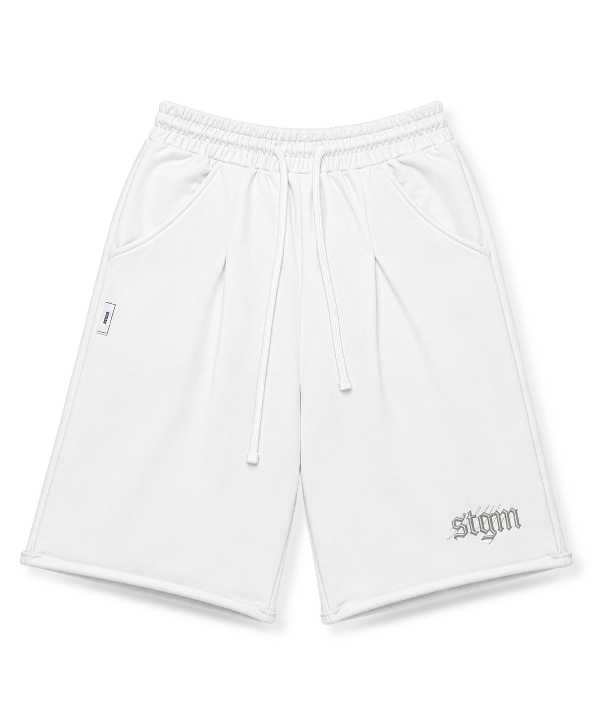 스티그마(STIGMA) RAW-CUT WASHED BURMUDA PANTS WHITE