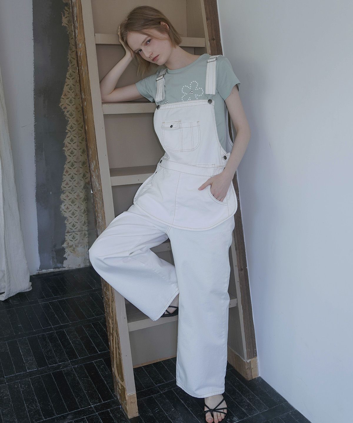 UP-305 오버롤 빈티지 데님 팬츠 source detail 72
