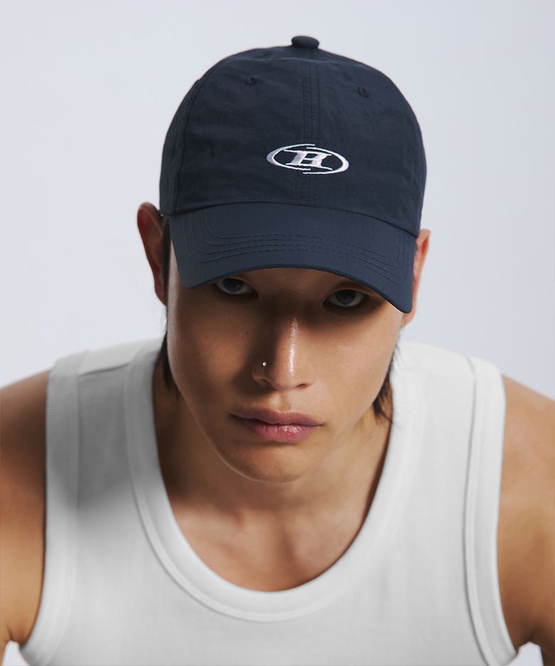 SYMBOL B NYLON BALL CAP [NAVY]