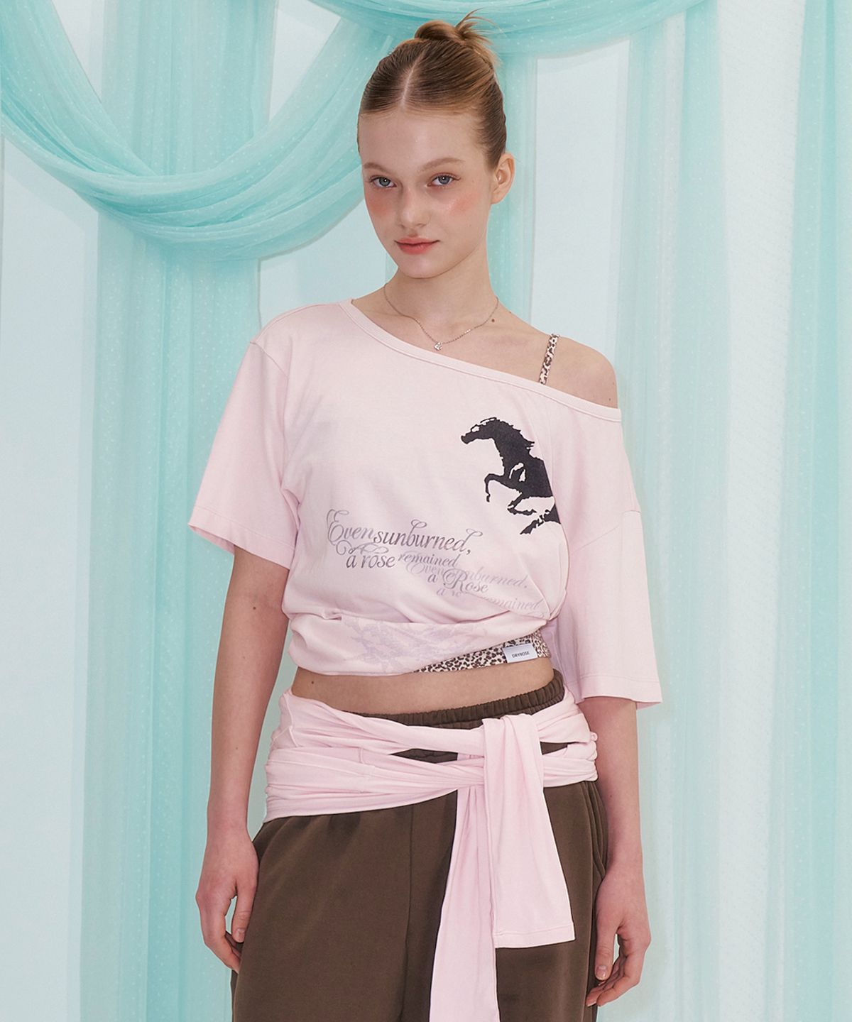 드라이로즈(DRYROSE) 썬번드 로즈 탑 (핑크)