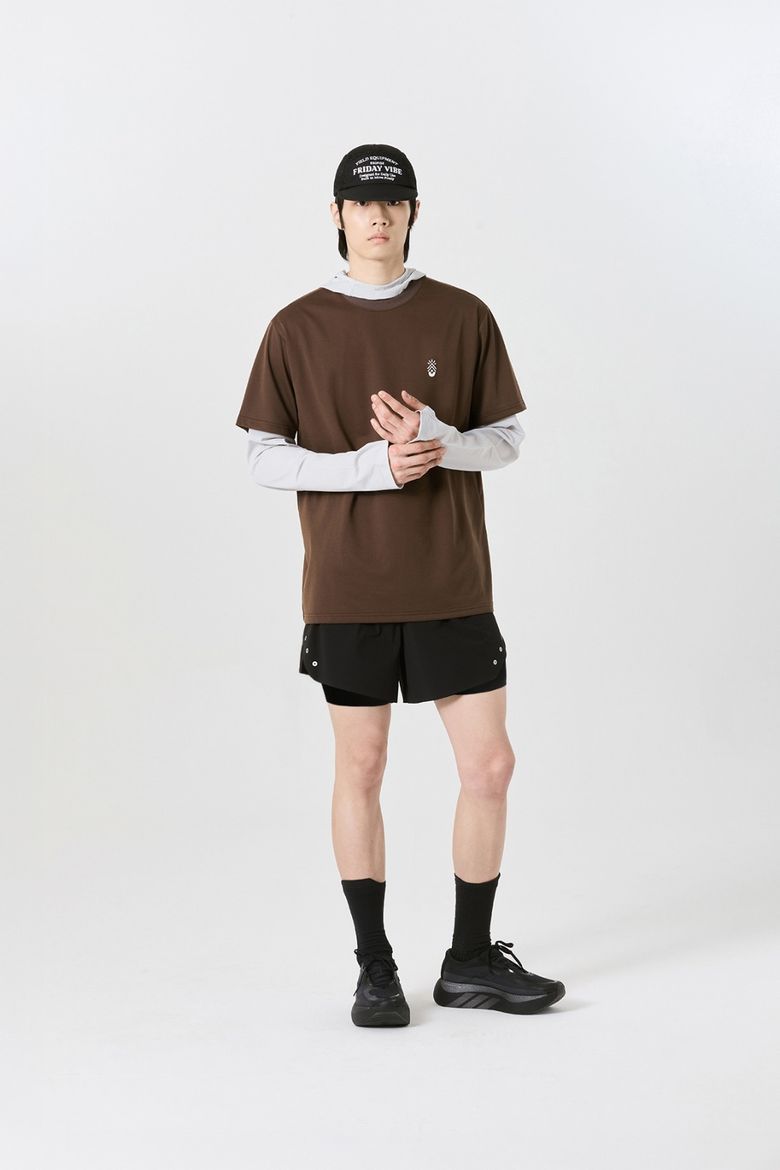 러닝쇼츠 Ventra Run Shorts 5인치 bk (2in1) mens