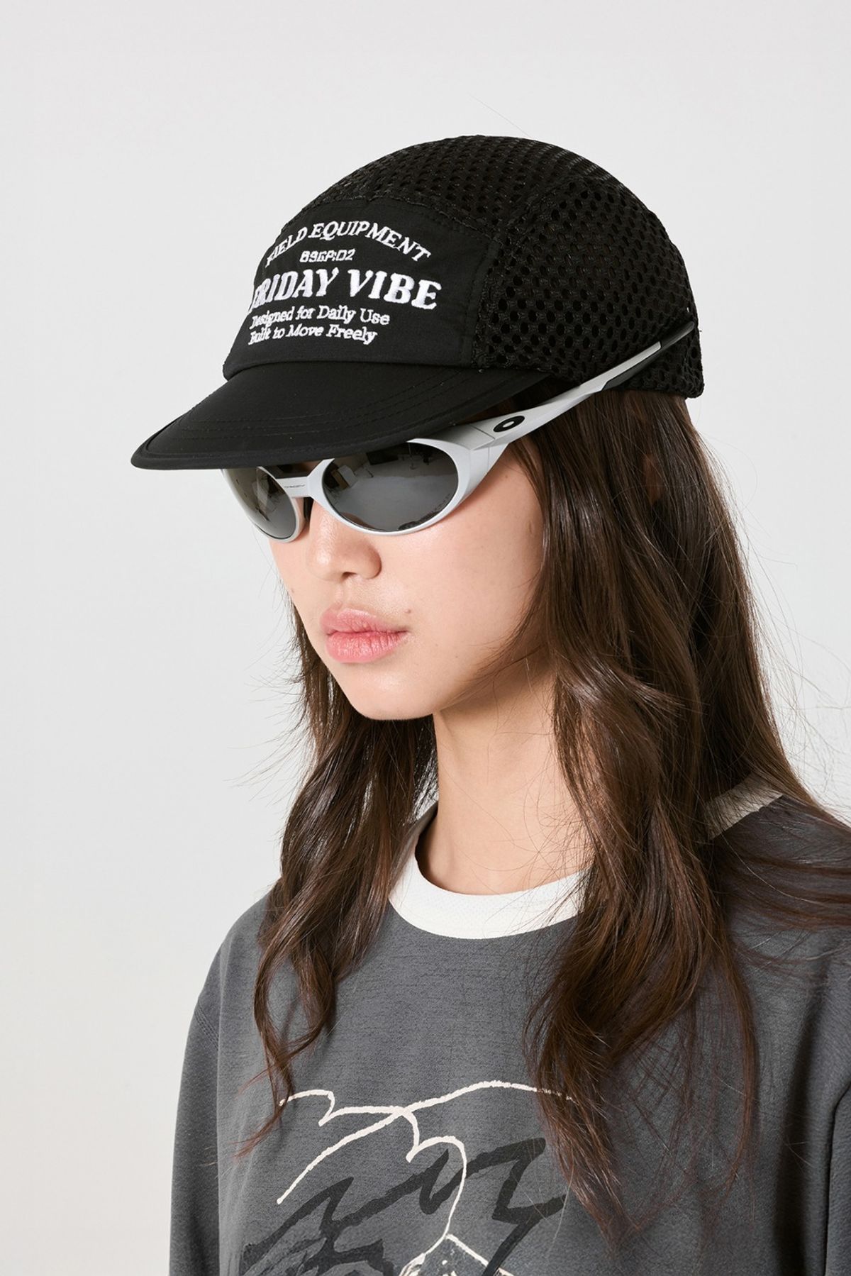 프라이데이세븐(FRIDAYSEVEN) 경량 메쉬 Ventra Cap mesh black 26