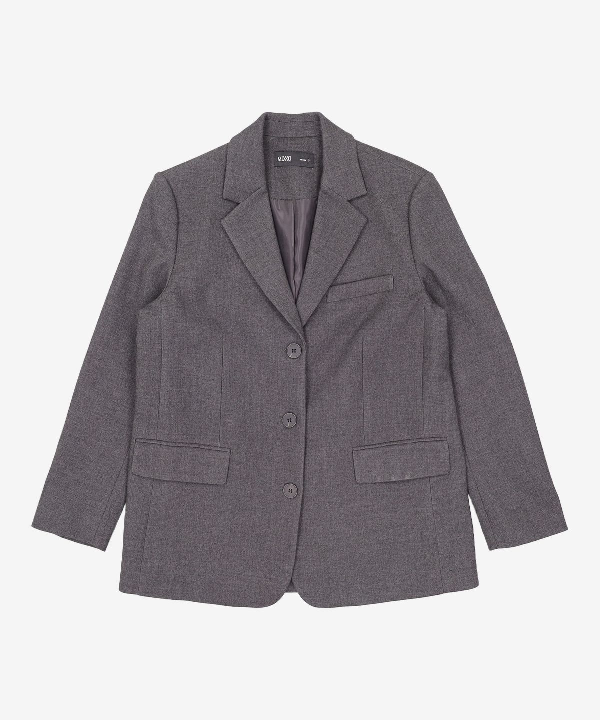 미쏘(MIXXO) 싱글 3버튼 오버핏 자켓 MIWJKC202G S