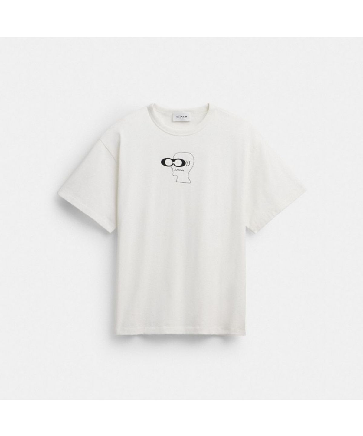 코치(COACH) 코치 x 브레인 데드 헤드 티셔츠 인 오가닉 코튼 CEV02 WHT