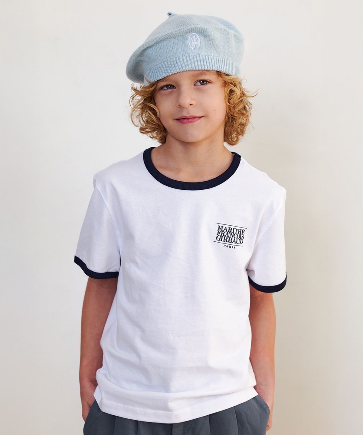 마리떼 키즈(MARITHÉ KIDS) 25SS KIDS CLASSIC LOGO RINGER TEE white