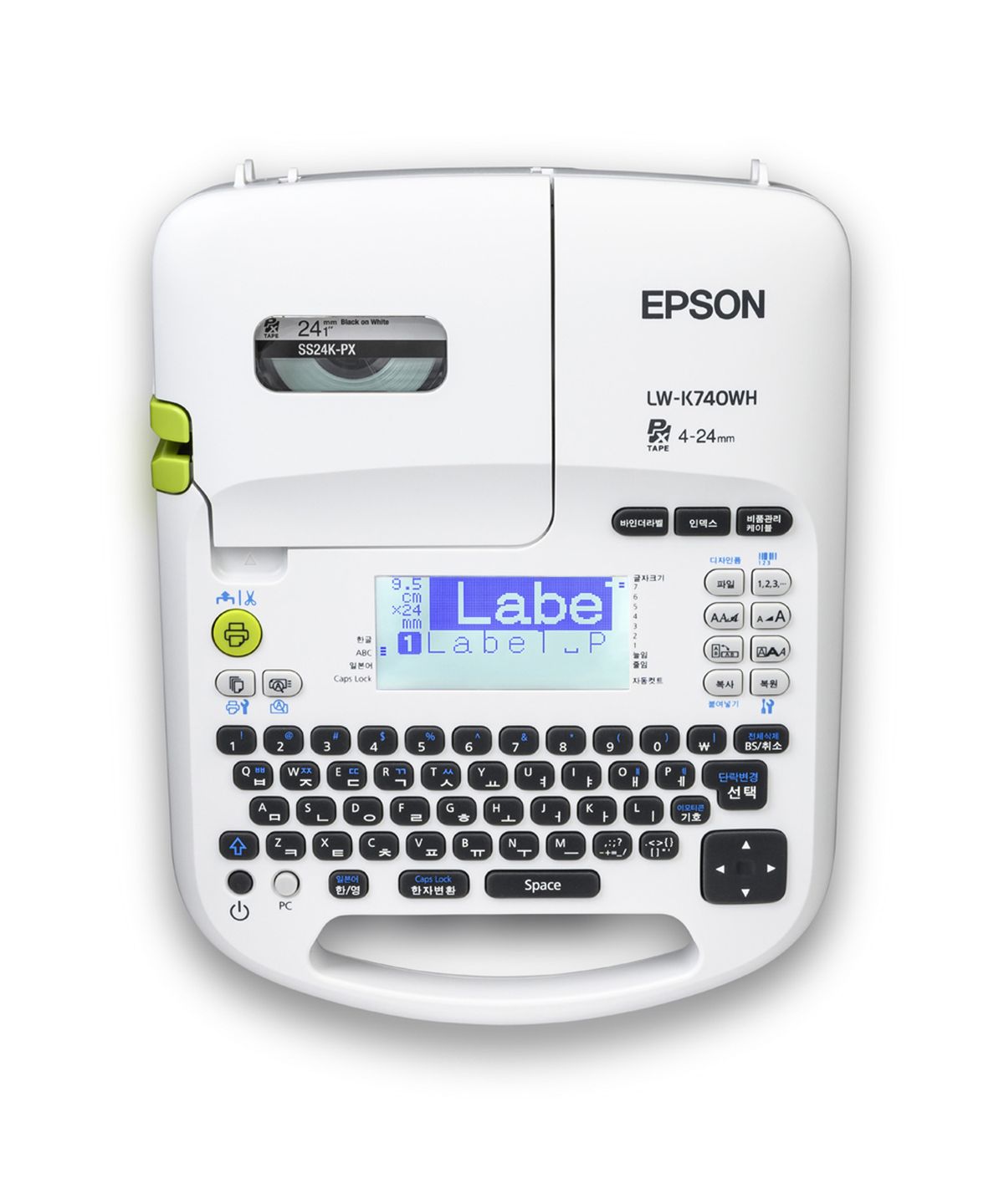 엡손(EPSON) LW-K740WH 휴대용 라벨프린터 네이머 기본 테이프 포함