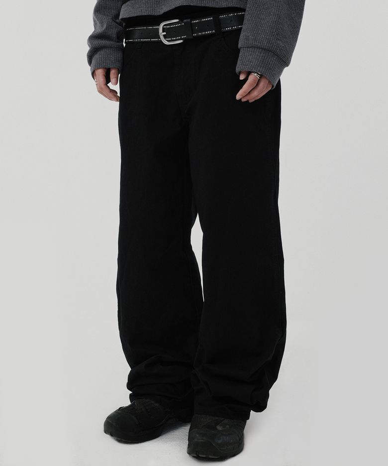 SEMI WIDE PANTS [BLACK]