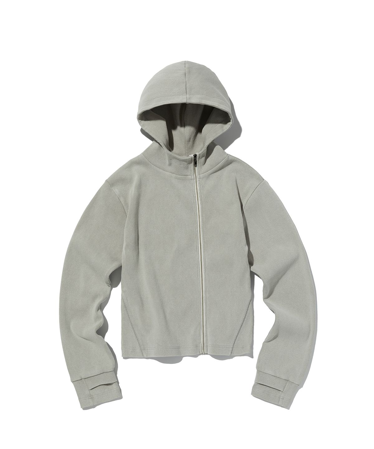 스웨이드(SUADE) SIDE ZIPPER ZIP UP [LIGHT GRAY]