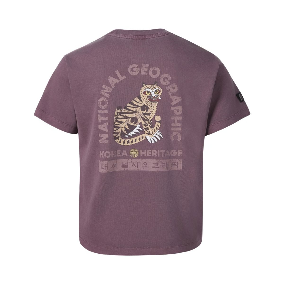 내셔널지오그래픽 키즈(NATIONAL GEOGRAPHIC KIDS) [K-HERITAGE] K262UTS965 호작도 피그 반팔 티셔츠 DUSTY PINK