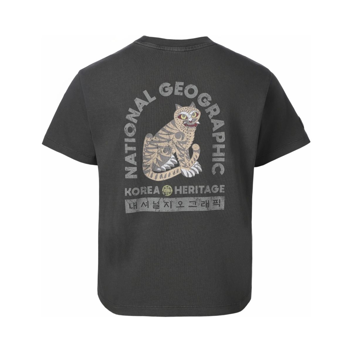 내셔널지오그래픽 키즈(NATIONAL GEOGRAPHIC KIDS) [K-HERITAGE] K262UTS965 호작도 피그 반팔 티셔츠 D/GREY