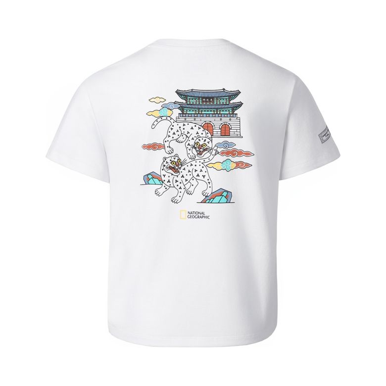 [K-HERITAGE] K262UTS964 쌍호흉배 반팔 티셔츠 WHITE
