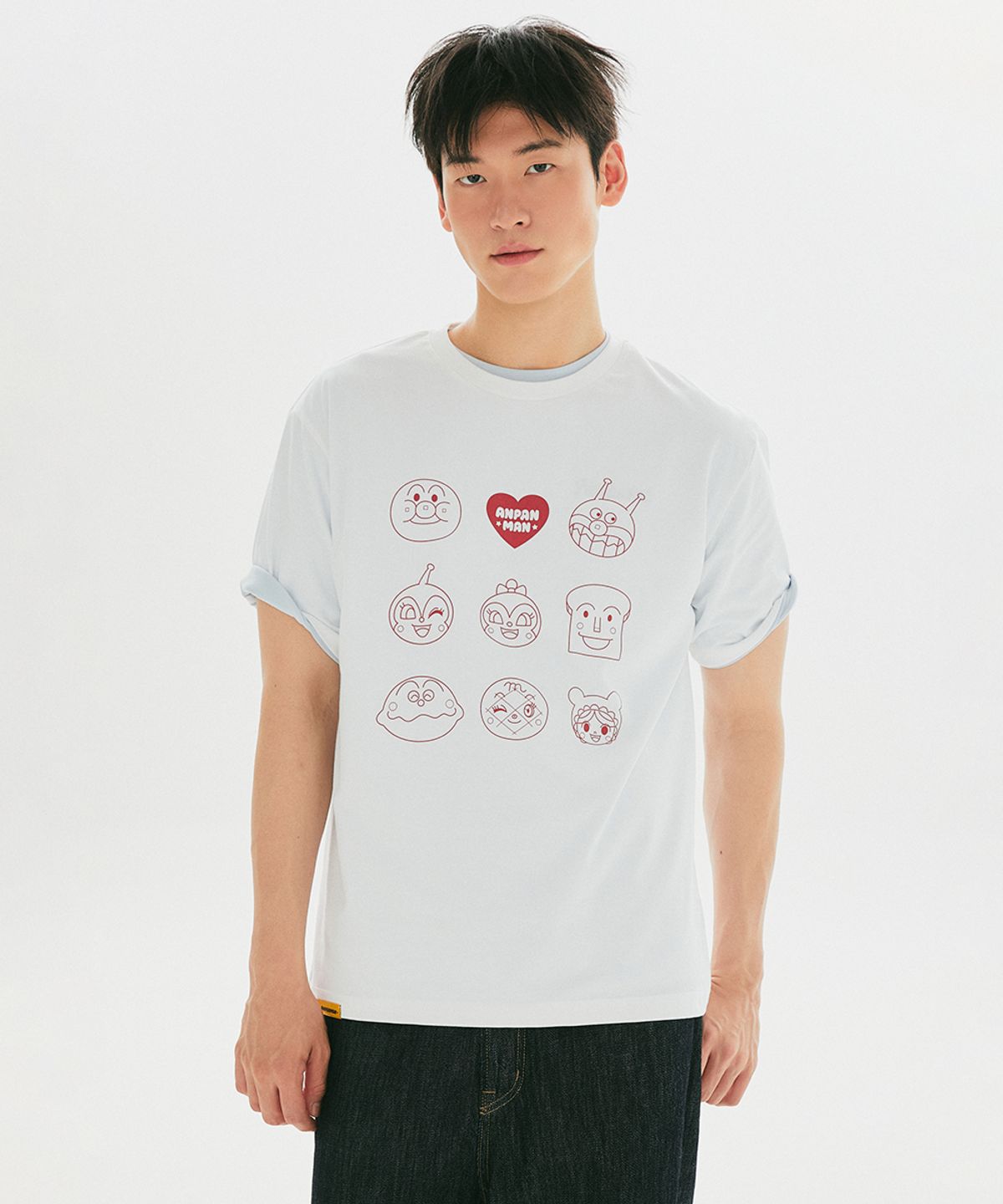 스파오(SPAO) [호빵맨] 반팔 티셔츠(White)_SPRLG37U14