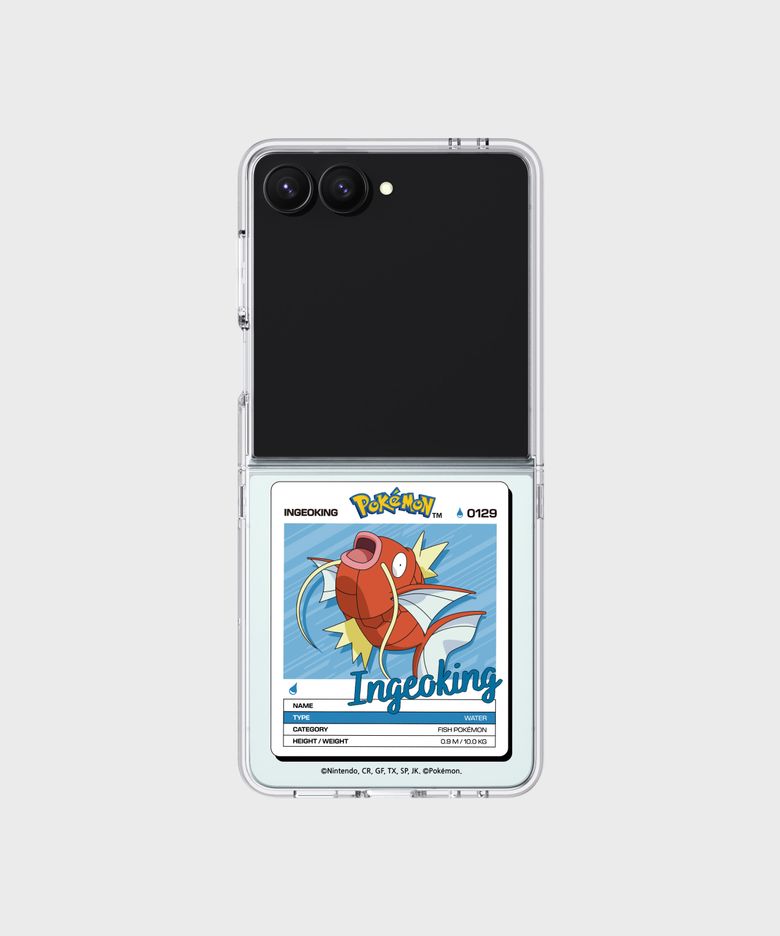 포켓몬 잉어킹 네임택 클리어 마그넷 케이스 for Galaxy Z Flip7