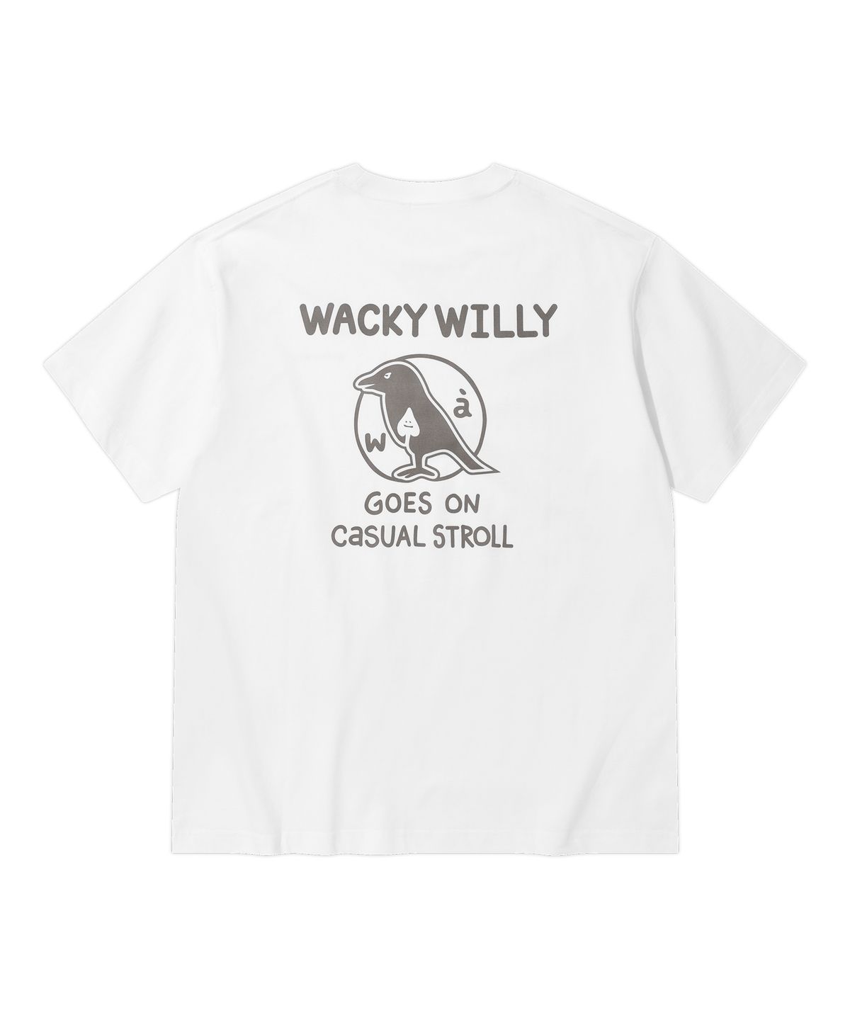 와키윌리(WACKY WILLY) 에이스 반팔 티셔츠 화이트