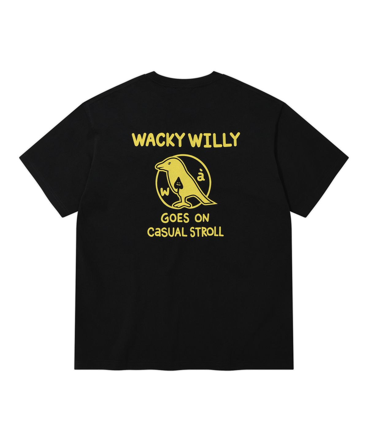 와키윌리(WACKY WILLY) 에이스 반팔 티셔츠 블랙