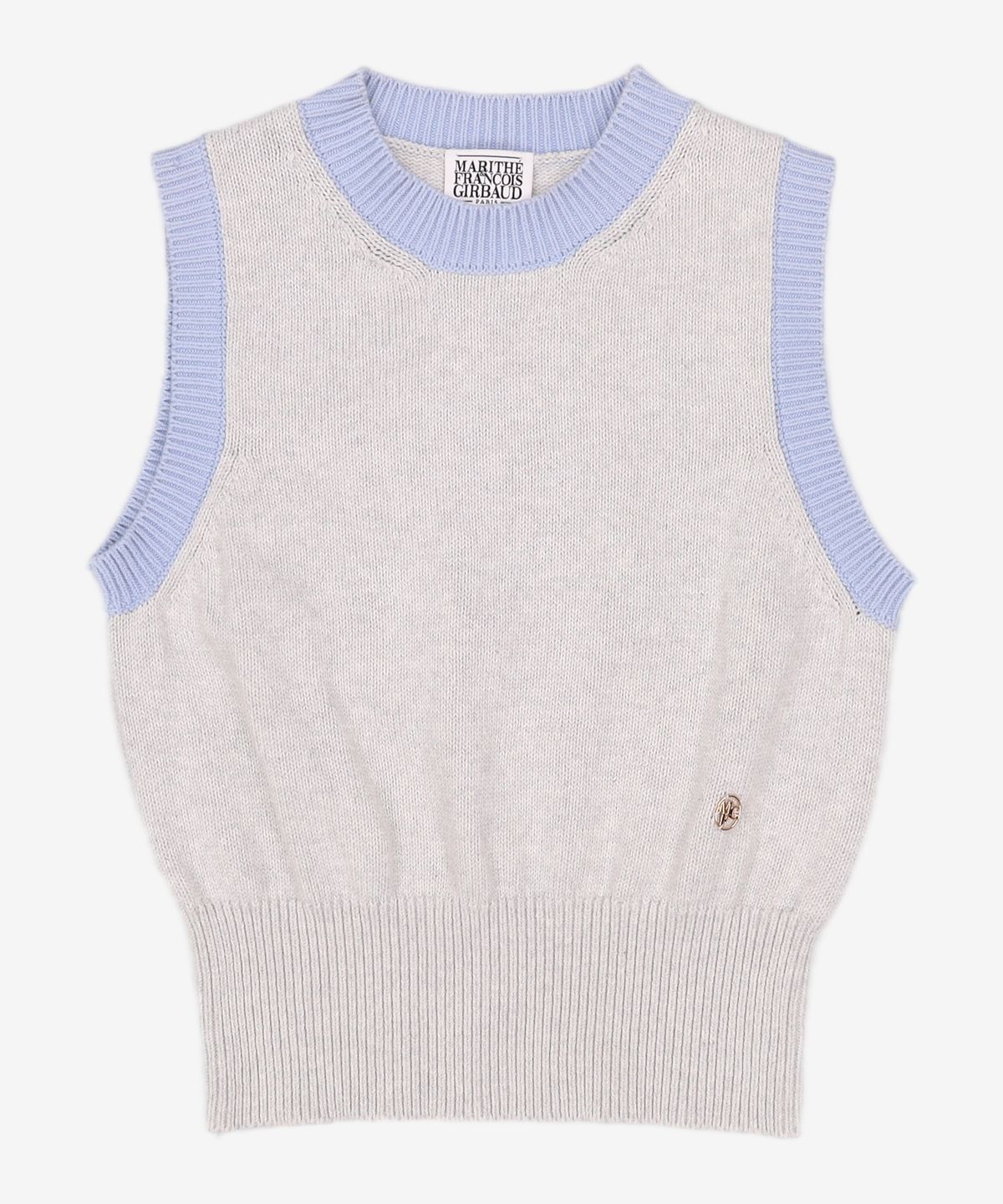 마리떼 프랑소와 저버(MARITHÉ + FRANҪOIS GIRBAUD) W ROUND NECK KNIT VEST gray ONE
