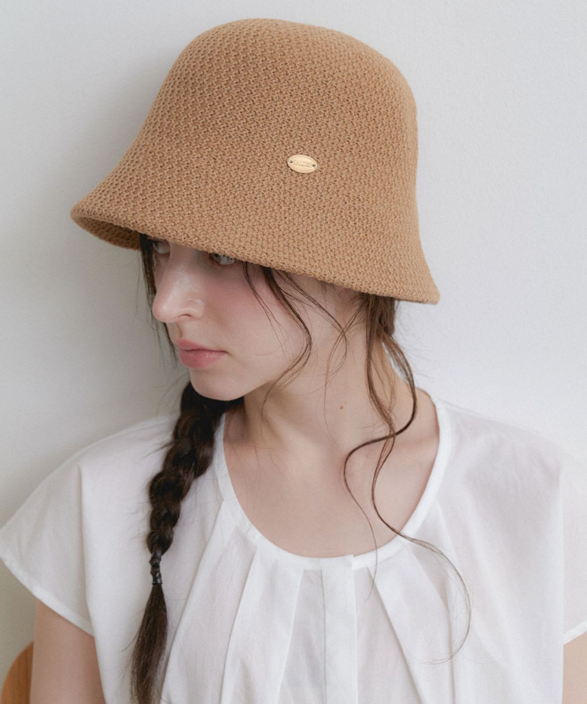 할렌(HALDEN) soft knit bucket hat (C078_beige)