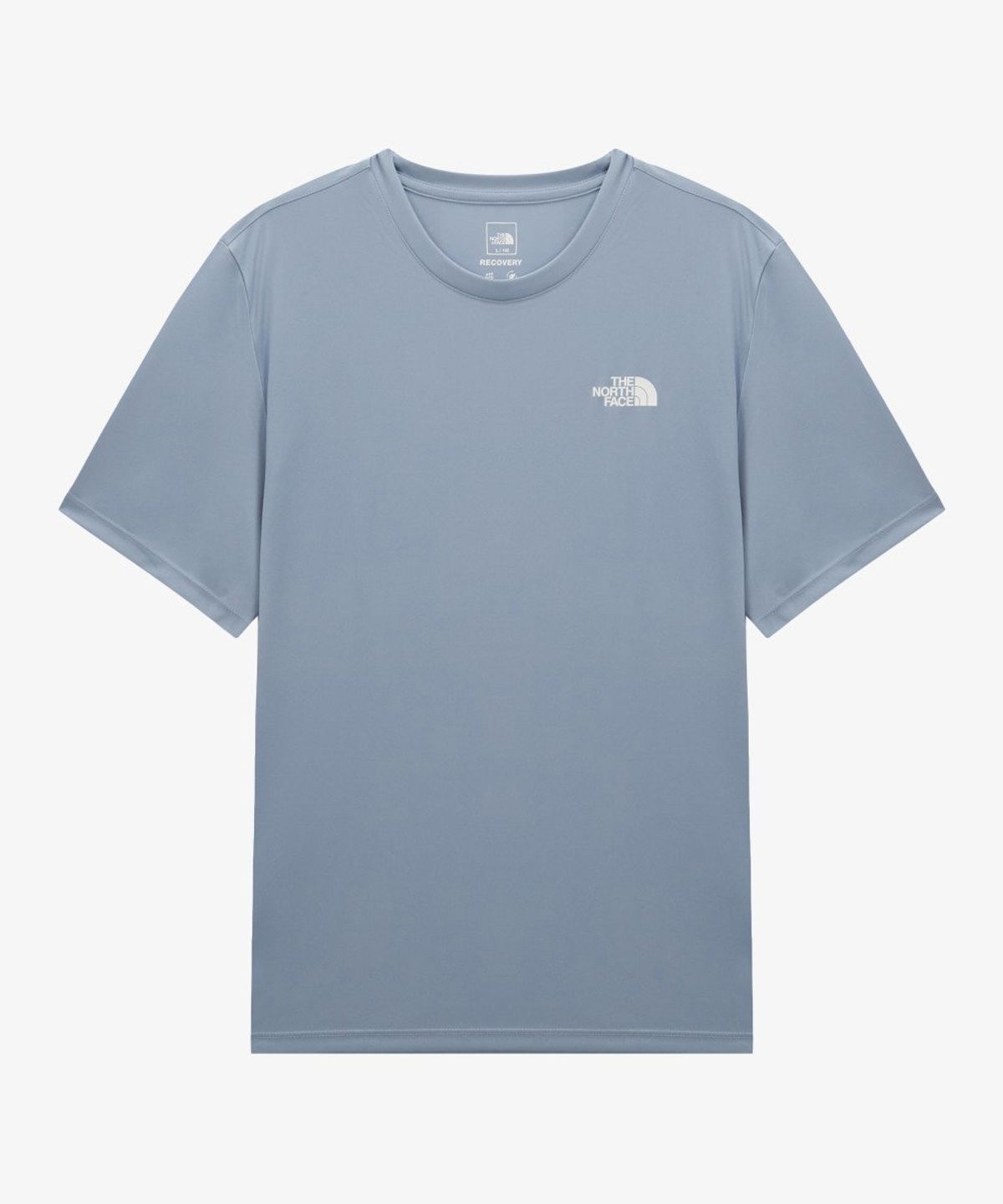 노스페이스(THE NORTH FACE) NT7US01C 남성 리커버리 반팔 티 GRAYISH BLUE