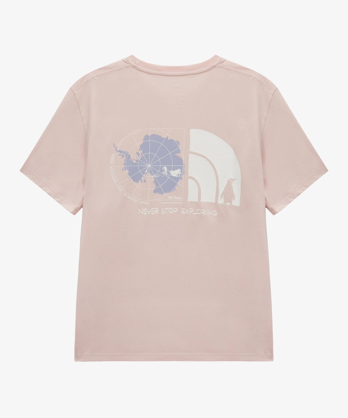 노스페이스(THE NORTH FACE) NT7US62D 남성 69데이즈 익스페디션 반팔 티 1 SOFT PINK