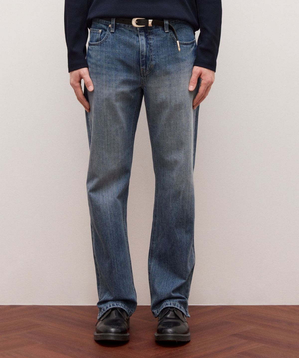 질스튜어트뉴욕 맨(JILLSTUART NEWYORK MEN) [STRAIGHT-FIT] 데님 팬츠 - 블루(JNPA6B002B2)