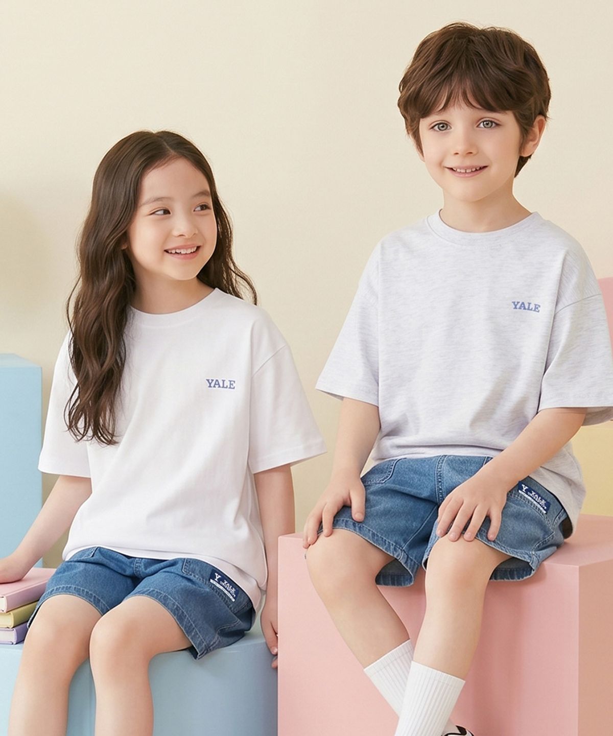 예일키즈(YALE KIDS) 예일키즈 데님 상하세트 A6M001