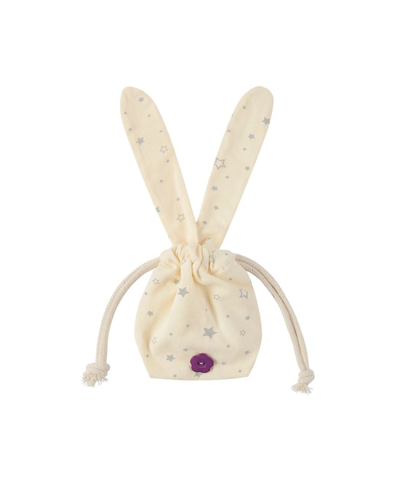 star bunny pouch yellow