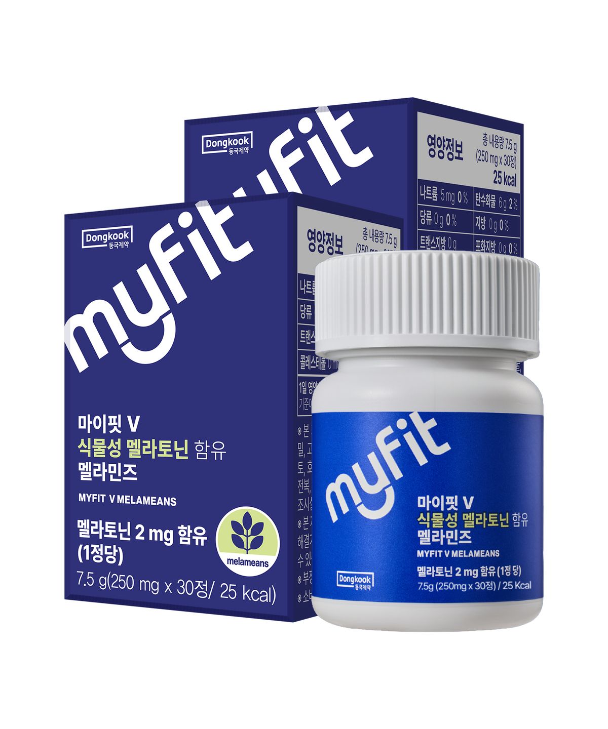마이핏(MYFIT) 식물성 멜라토닌 함유 멜라민즈 30정 2박스 (2개월분)