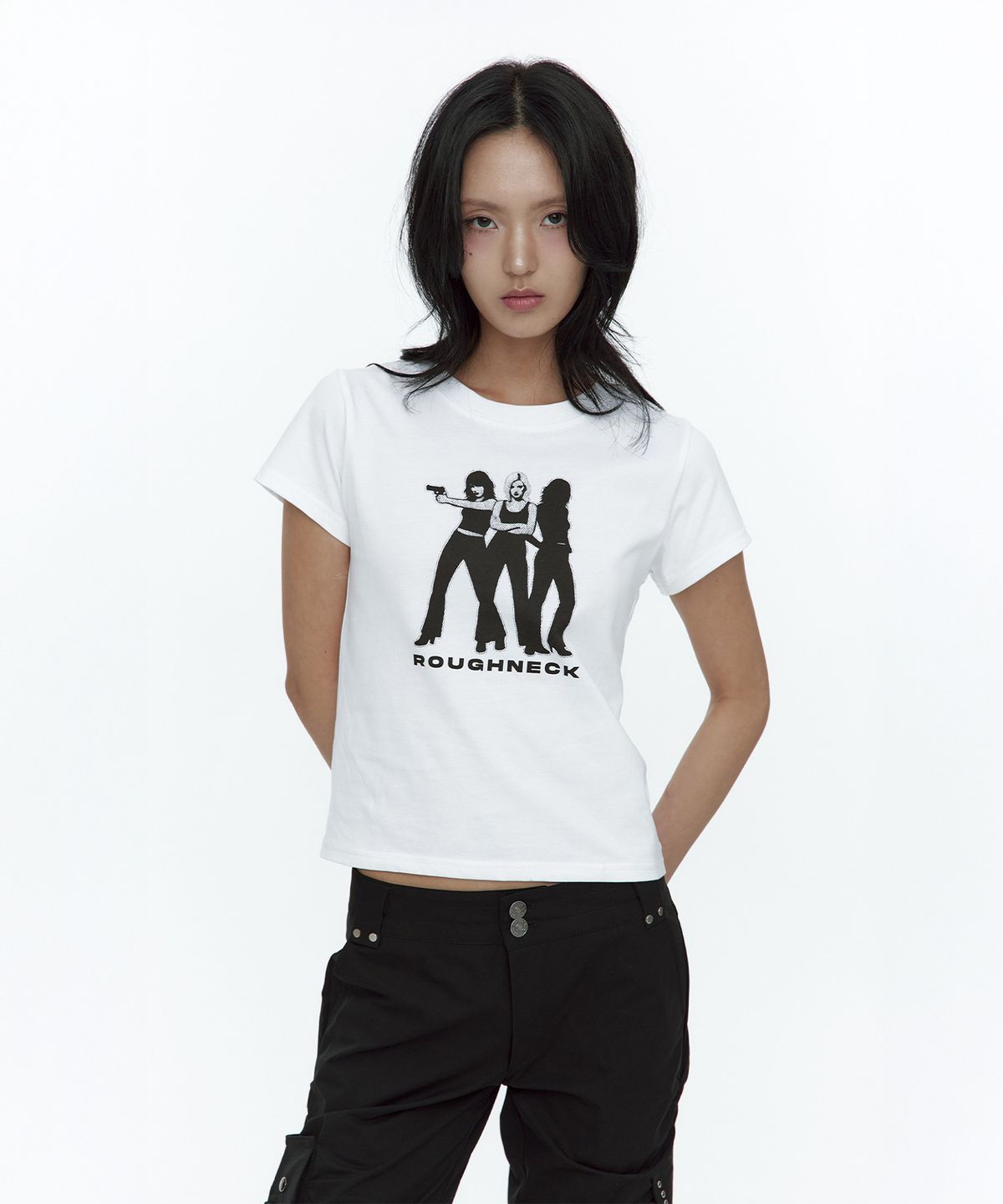 러프넥(ROUGHNECK) ME-3 T-Shirt White