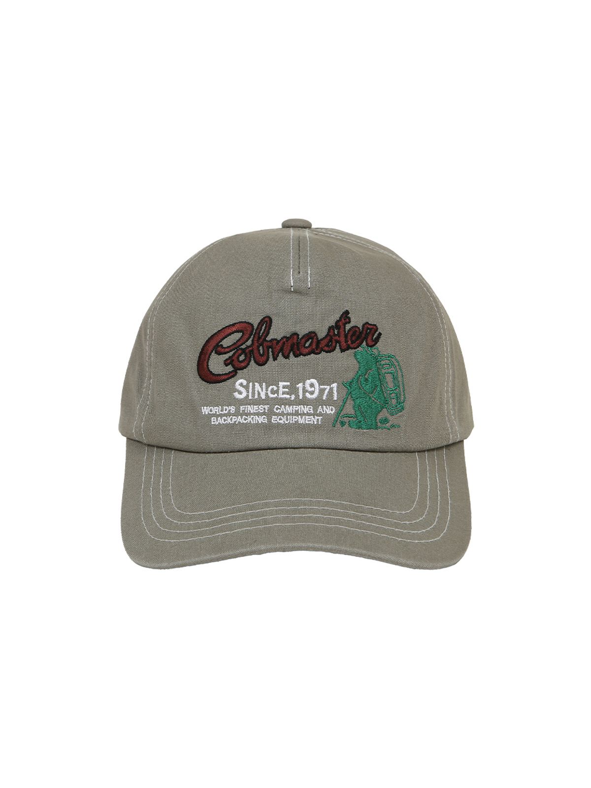 코브마스터(COBMASTER) [CB]GRAPHIC 5 PANEL BALLCAP [OLIVE GREEN]