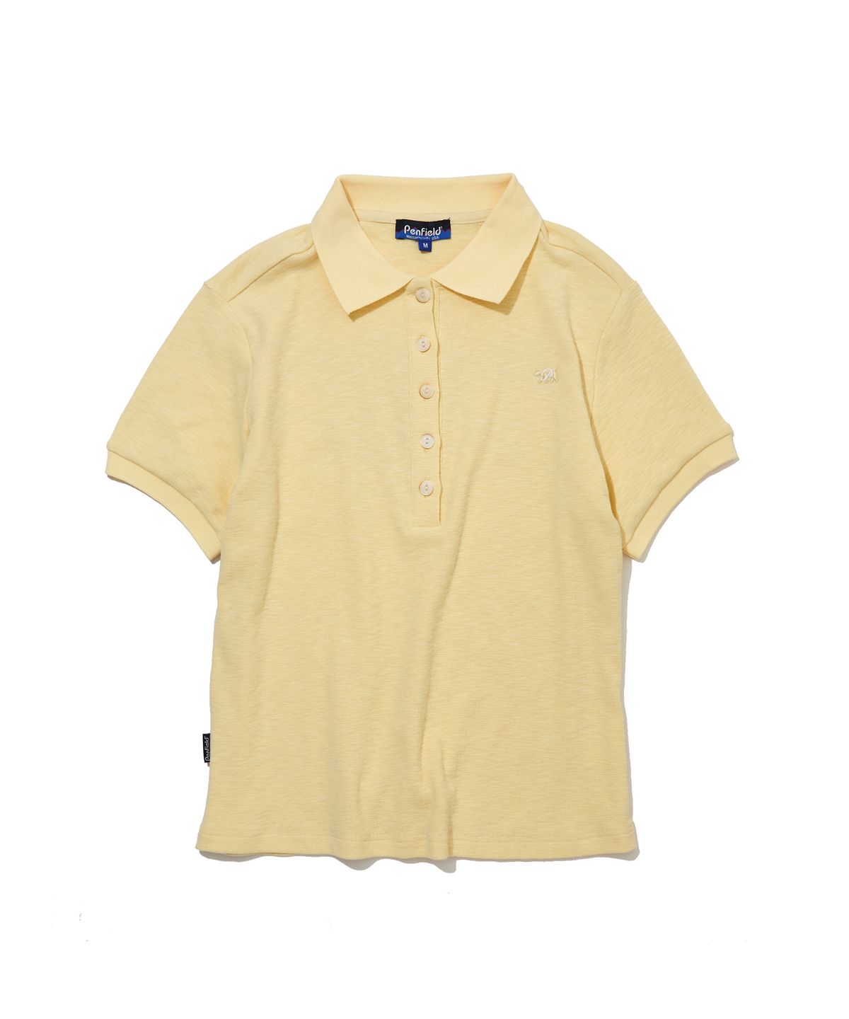 펜필드(PENFIELD) 여성 슬럽 폴로 반팔 셔츠 레몬_FS2KT90U