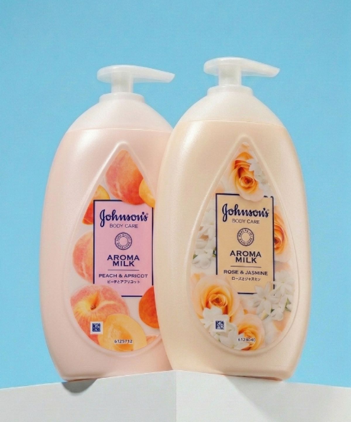 존슨즈(JOHNSON'S) 아로마 밀크 로즈&쟈스민500ml+피치 애프리콧500ml