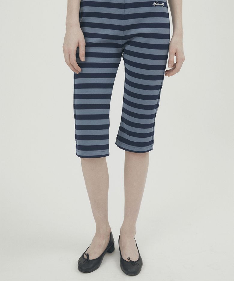 JERSEY CAPRI PANTS [BLUE]