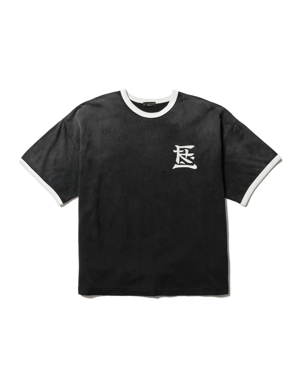 플래그스터프(FLAGSTUFF) 링거 티셔츠(KANJI LOGO)_블랙