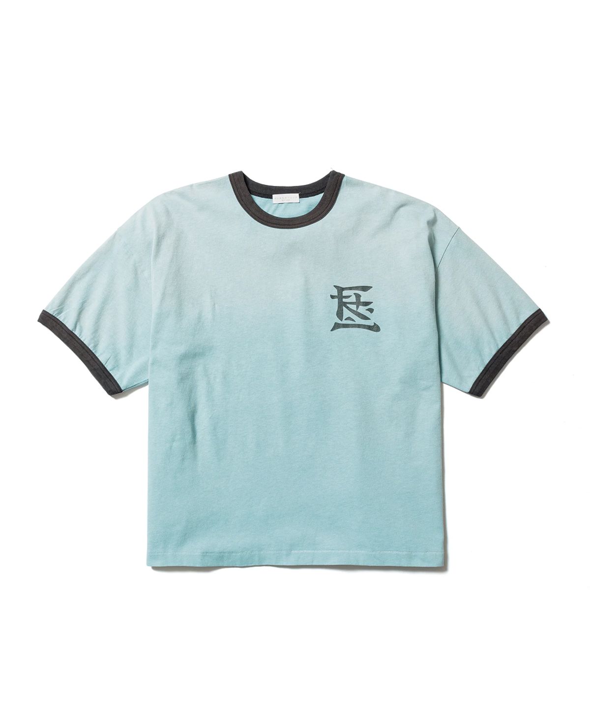 플래그스터프(FLAGSTUFF) 링거 티셔츠(KANJI LOGO)_민트