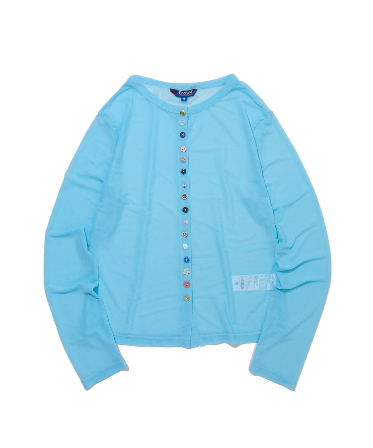 펜필드(PENFIELD) 시어 매쉬 가디건 스카이블루_FS2CG36U