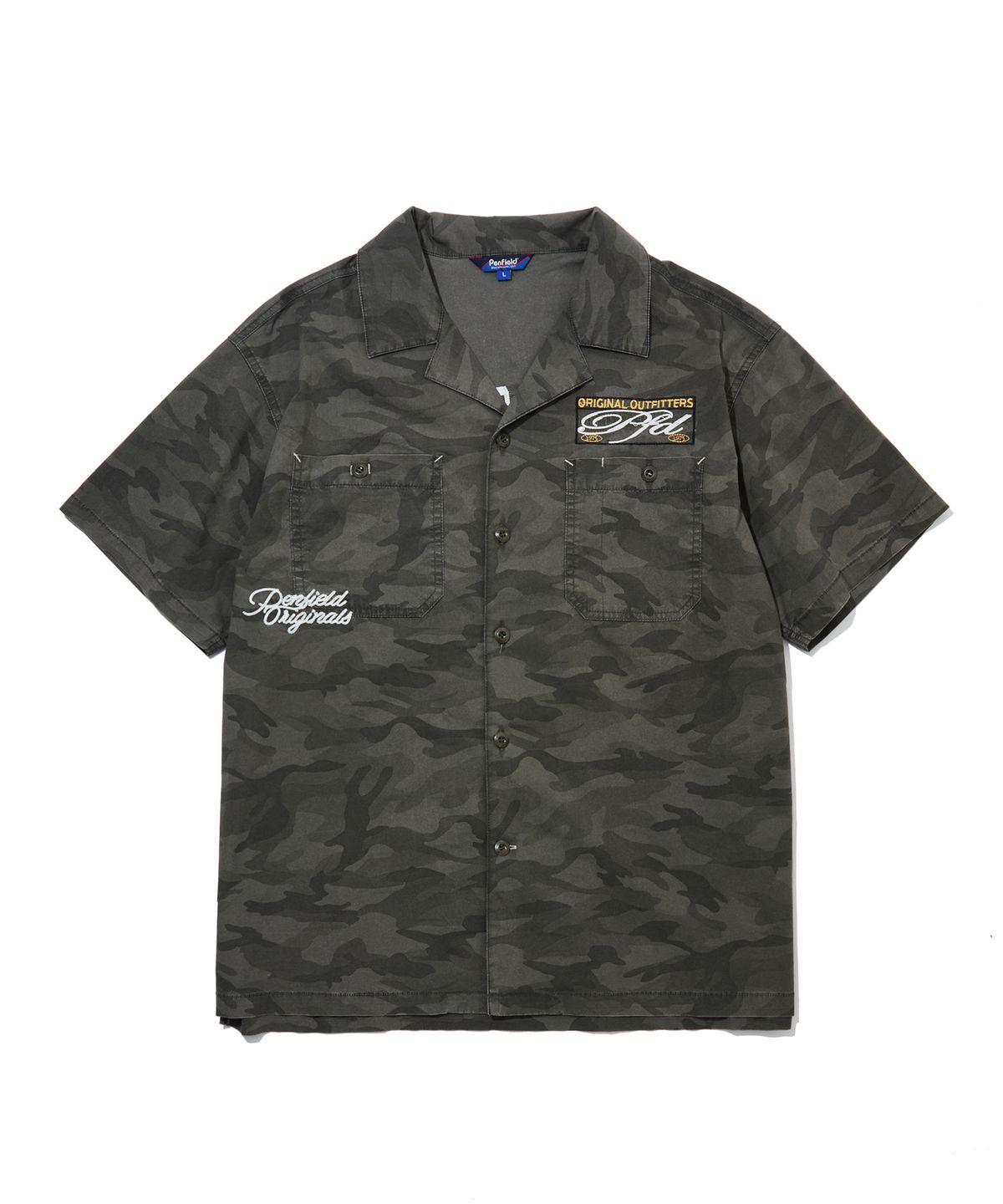 펜필드(PENFIELD) 몰탈 체인 하프 셔츠 카모_FS2WR17U