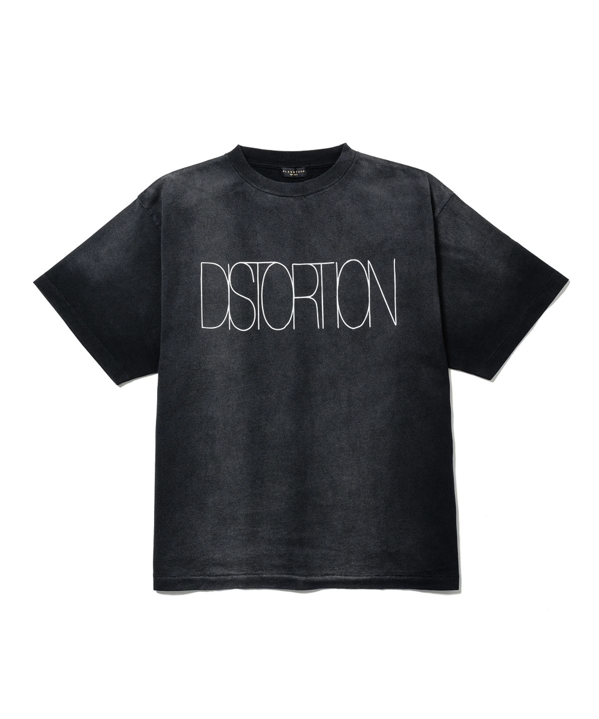 플래그스터프(FLAGSTUFF) DISTORTION 티셔츠_블랙
