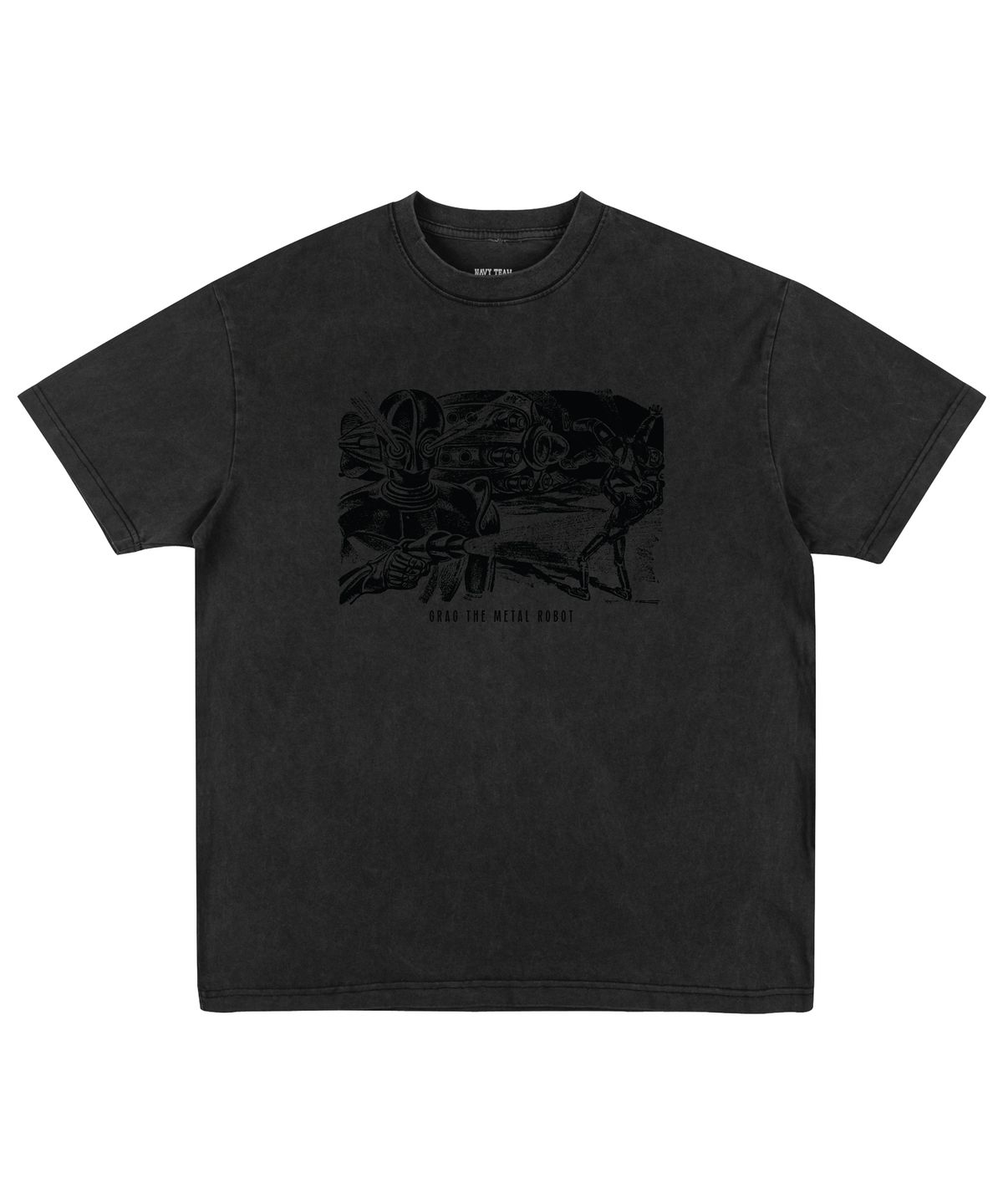네이비팀(NAVYTEAM) Grag The Metal Robot 피그먼트 반팔 티셔츠(4color)
