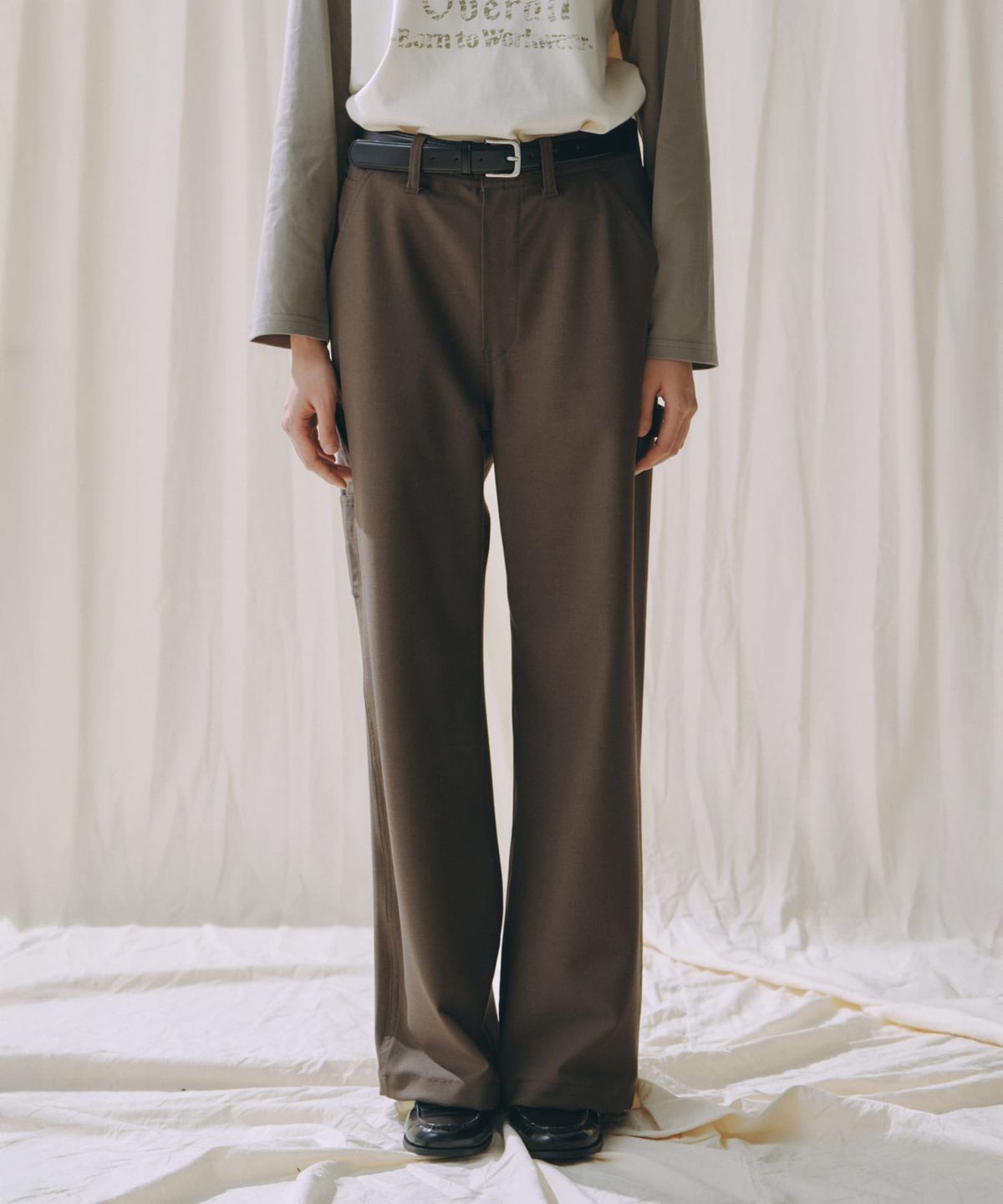 유니버셜 오버롤(UNIVERSAL OVERALL) [JP COLLECTION] PAINTER PANTS BROWN