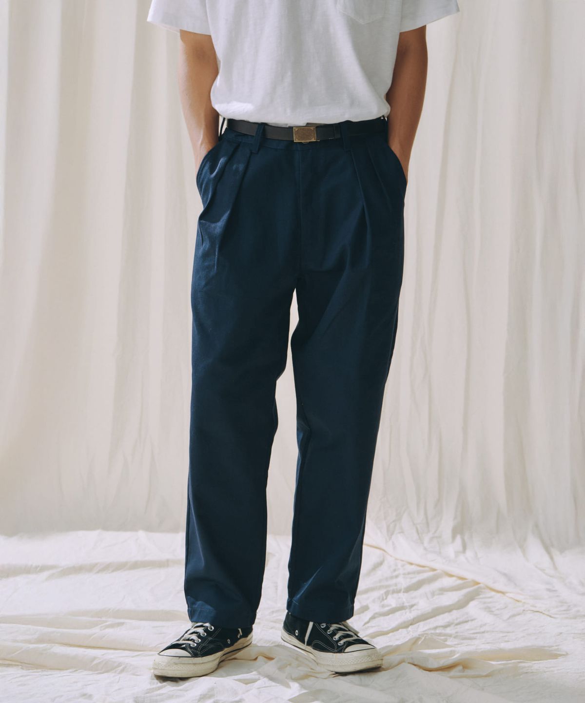 유니버셜 오버롤(UNIVERSAL OVERALL) [JP HERITAGE LINE] RELAX PANTS HT-02 NAVY