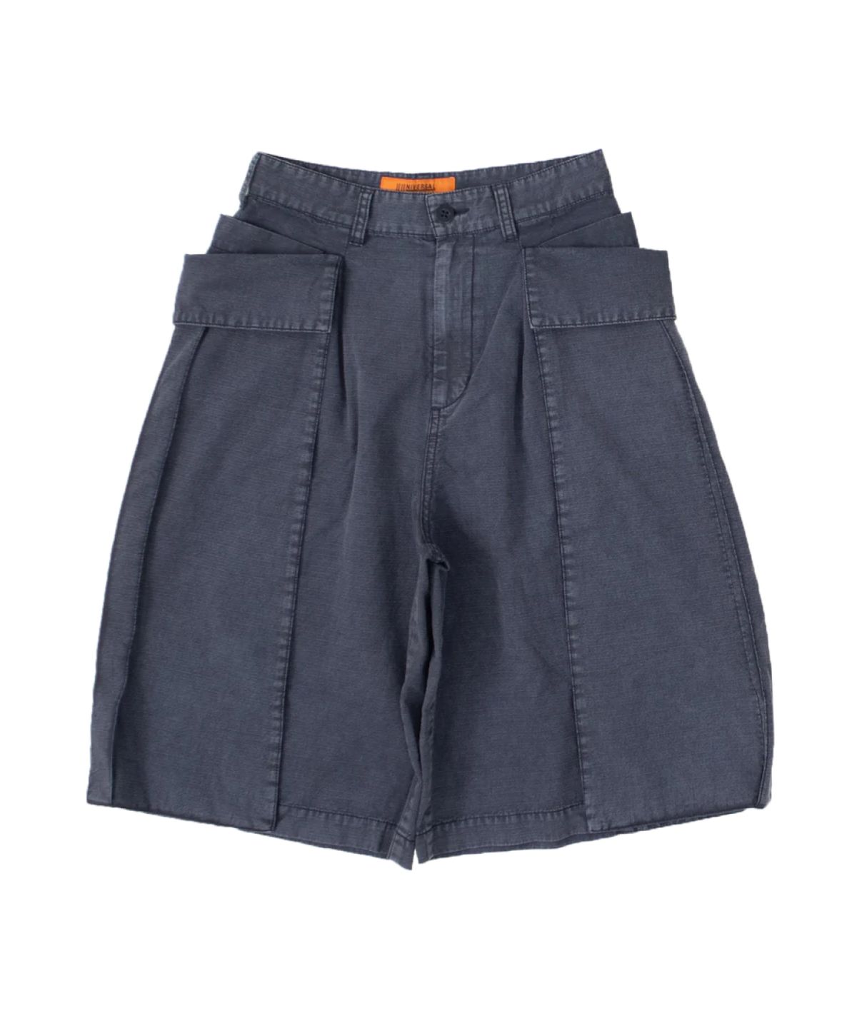 유니버셜 오버롤(UNIVERSAL OVERALL) [JAPAN COLLECTION] VINTAGE GARMENT DYE CARGO SHORTS (WOMAN) DEEP BLUE