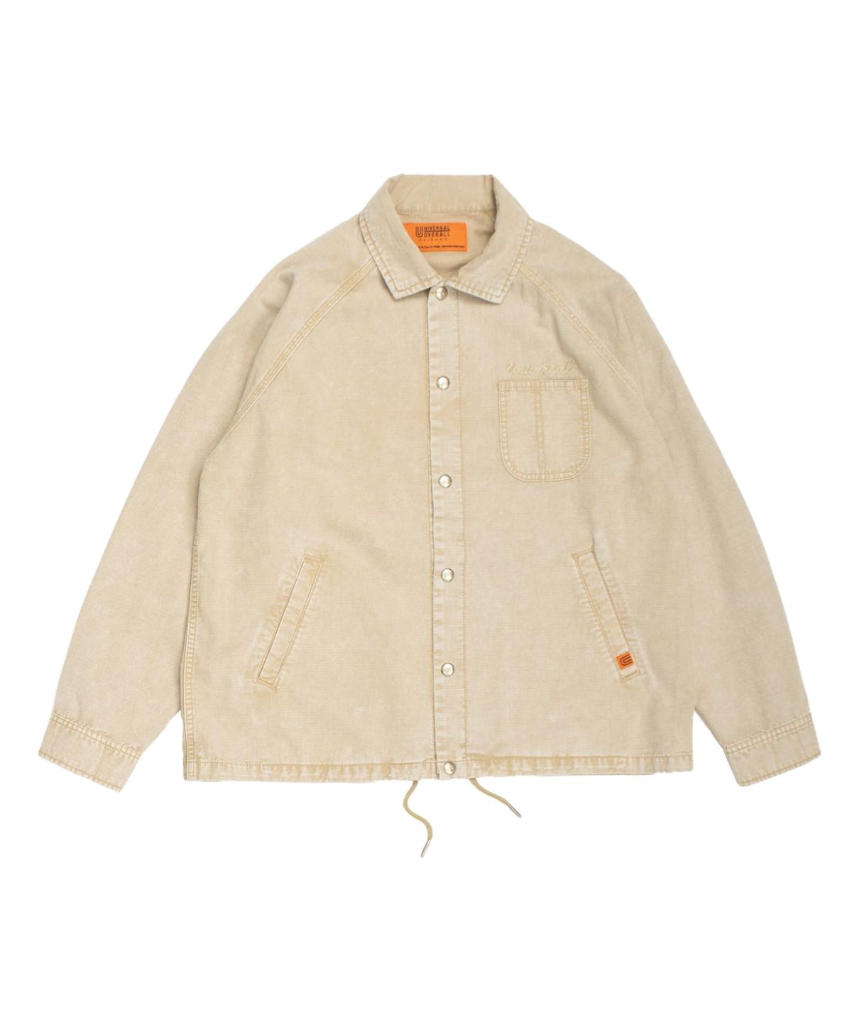 유니버셜 오버롤(UNIVERSAL OVERALL) [JAPAN COLLECTION] VINTAGE GARMENT DYE COACH JACKET(WOMAN) BEIGE