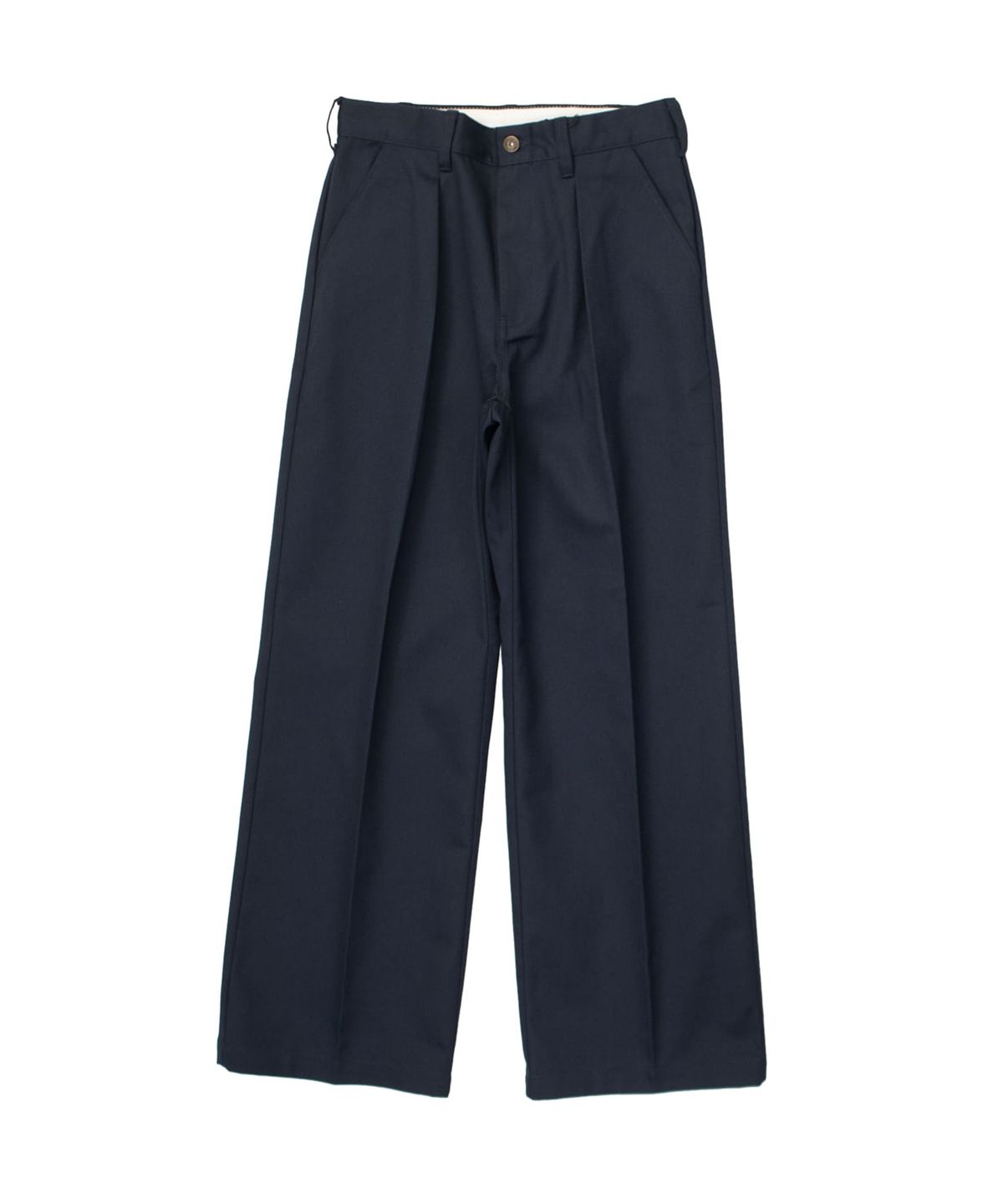 유니버셜 오버롤(UNIVERSAL OVERALL) [JAPAN HERITAGE LINE] TUCK WIDE PANTS (WOMAN) NAVY