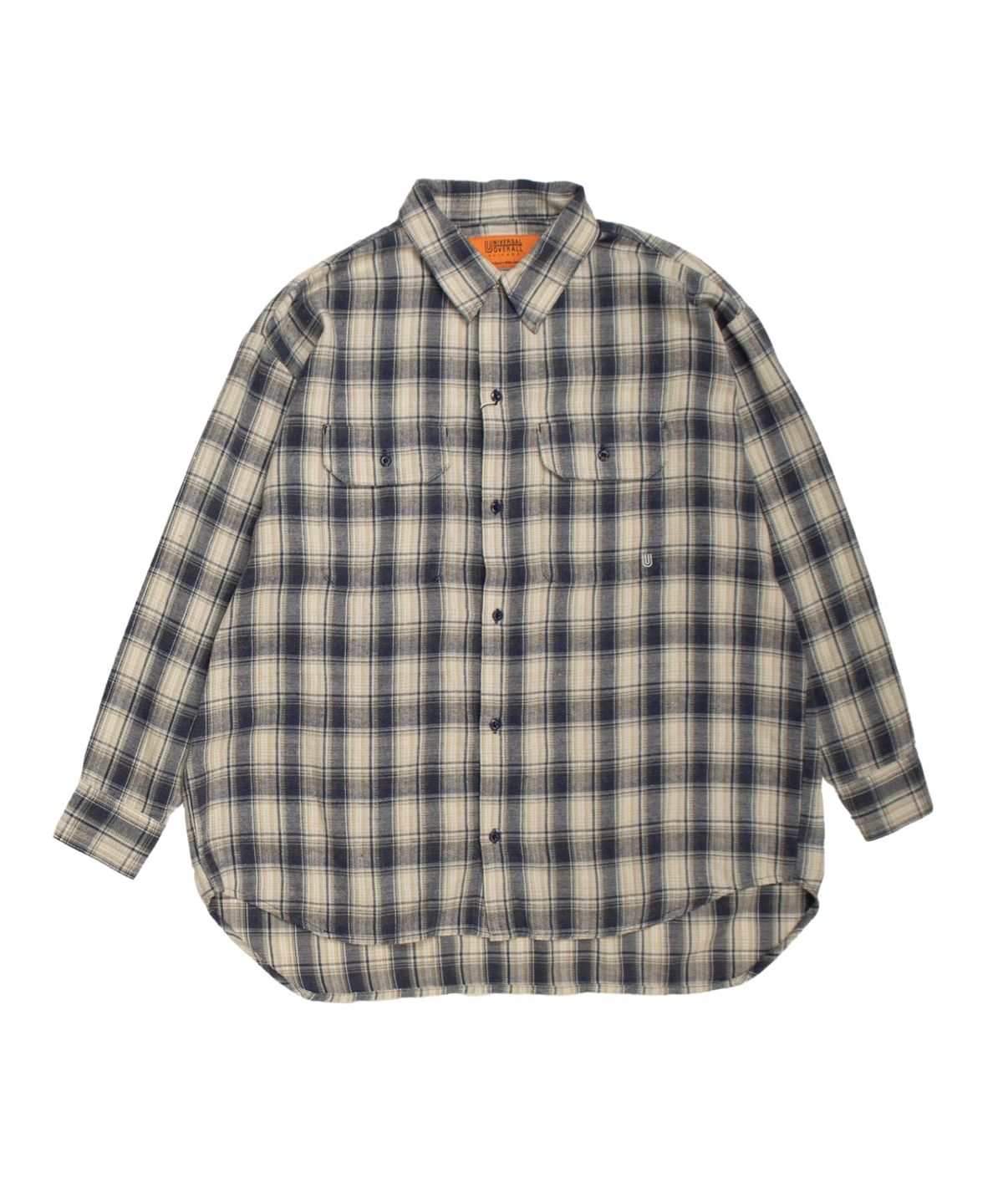 유니버셜 오버롤(UNIVERSAL OVERALL) [JAPAN COLLECTION] VINTAGE SHIRT (WOMAN) NAVY