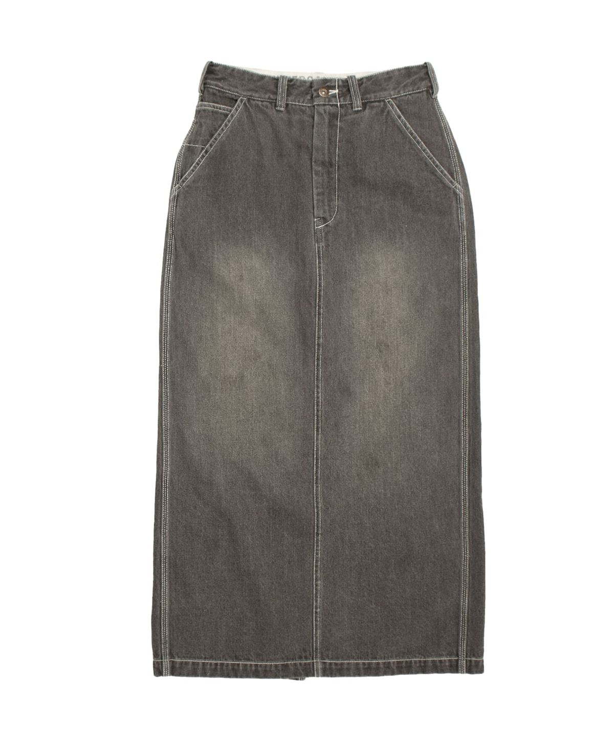 유니버셜 오버롤(UNIVERSAL OVERALL) [JAPAN COLLECTION] DENIM PAINTER SKIRT (WOMAN) BLACK