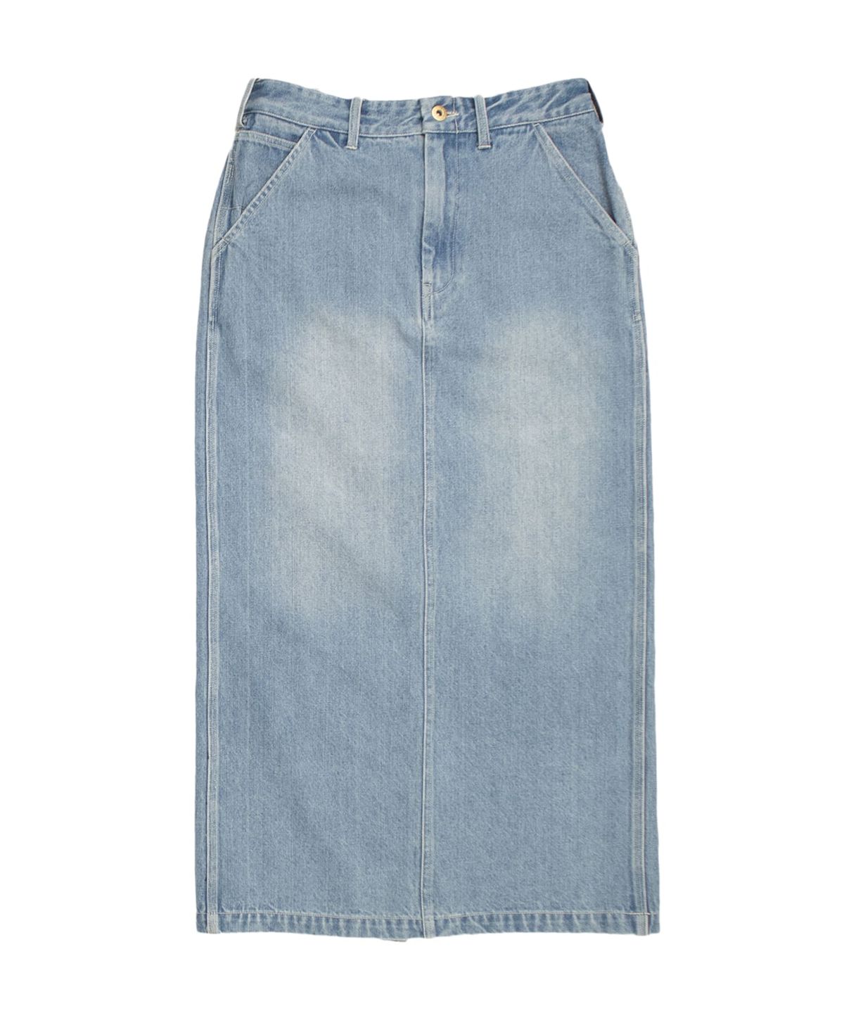 유니버셜 오버롤(UNIVERSAL OVERALL) [JAPAN COLLECTION] DENIM PAINTER SKIRT (WOMAN) BLUE