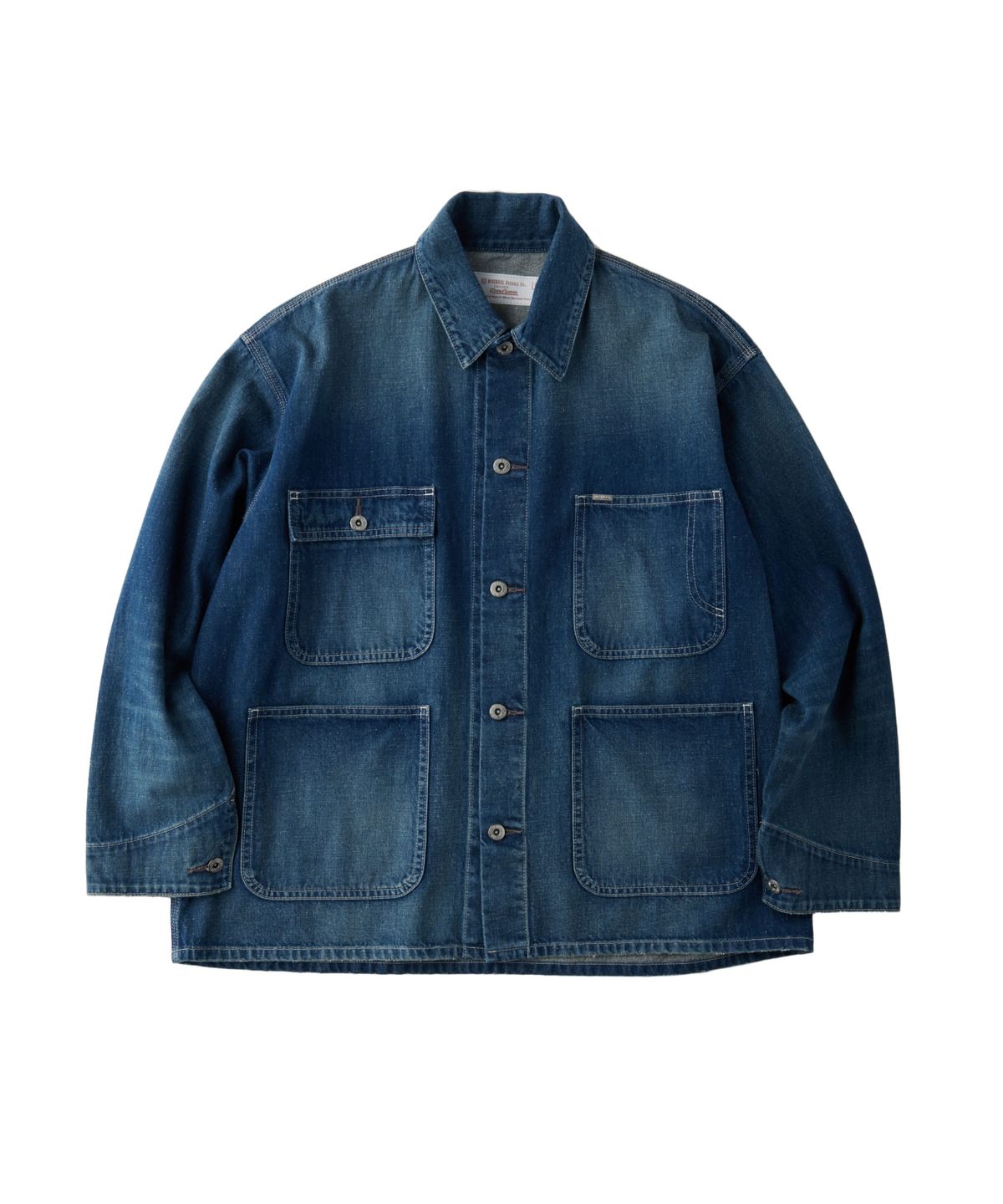 유니버셜 오버롤(UNIVERSAL OVERALL) [JAPAN HERITAGE LINE] NEP DENIM COVERALL BLUE